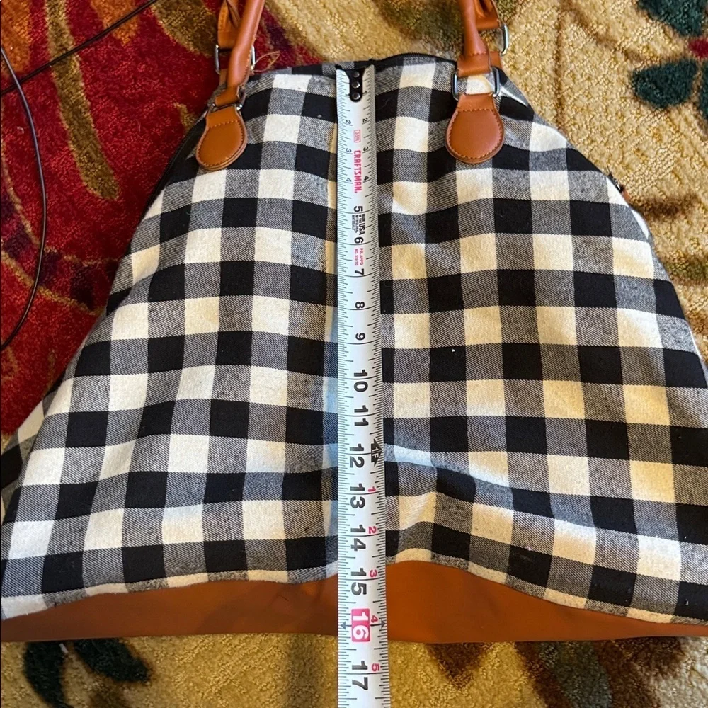 Travel Plaid Duffle Bag